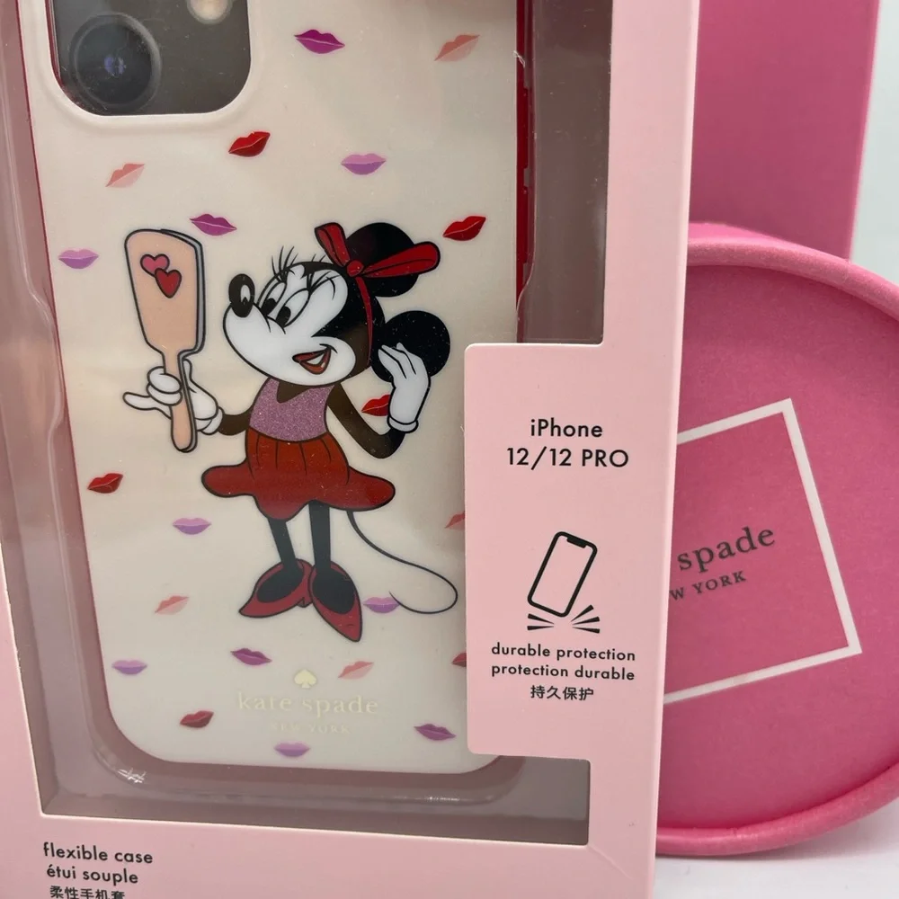 Kate Spade NY x Disney Minnie Mouse IPhone 12/12 Pro Mini Flexible Phone Case - Picture 16 of 16